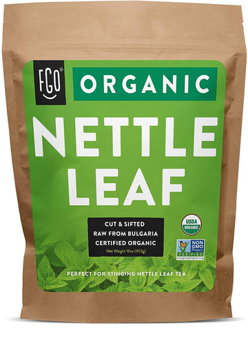 Fgo Organic Nettle Leaf Loose Tea, Resealable Kraft Bag , (Pack Of 1)