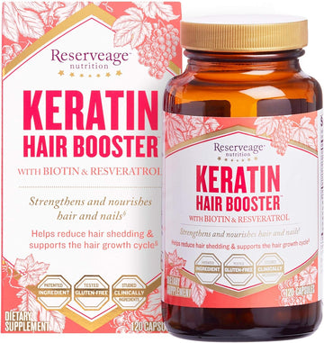 Reserveage Beauty, Keratin Hair Booster With Biotin & Resveratrol, Hai
