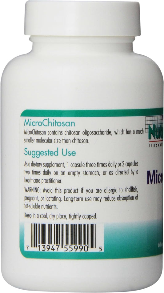 Nutricology Nanotek Chitosan, Vegicaps, 60-Count