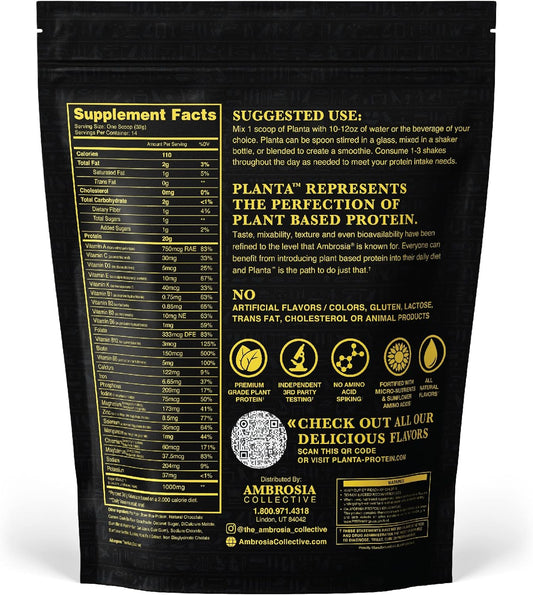 Ambrosia Planta - Premium Organic Plant-Based Protein | Vegan & Keto F