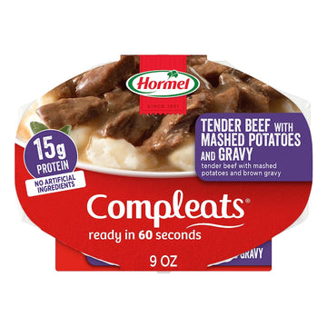 Hormel Compleats Tender Beef With Mashed Potatoes & Gravy Microwave Tr3.38 Pounds