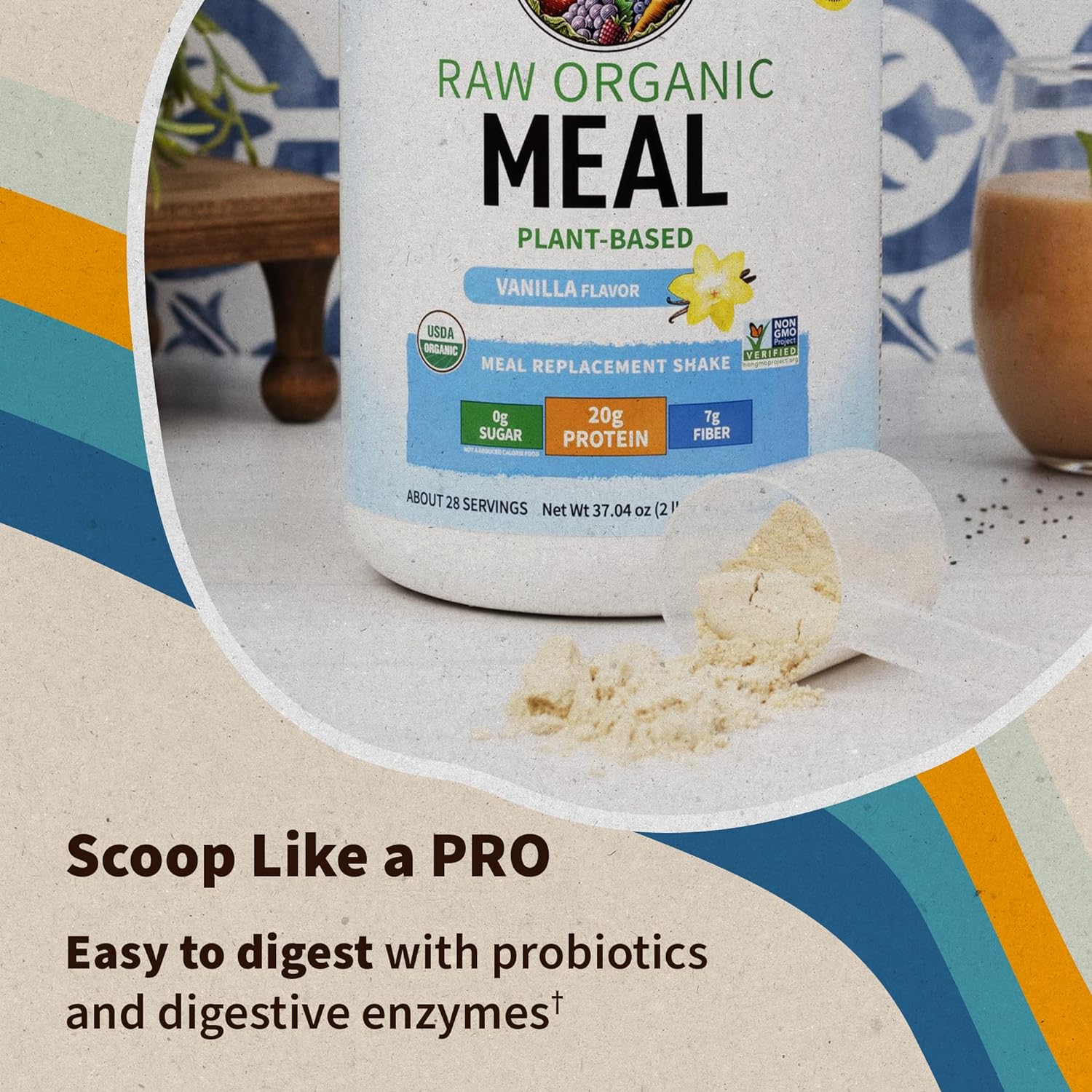 Garden of Life Vegan Protein Powder - Raw Organic Meal Repl