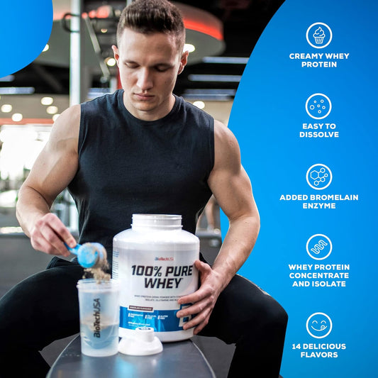 Biotechusa 100% Pure Whey Protein Complex With Bromelain Enzyme, Amino200 Grams