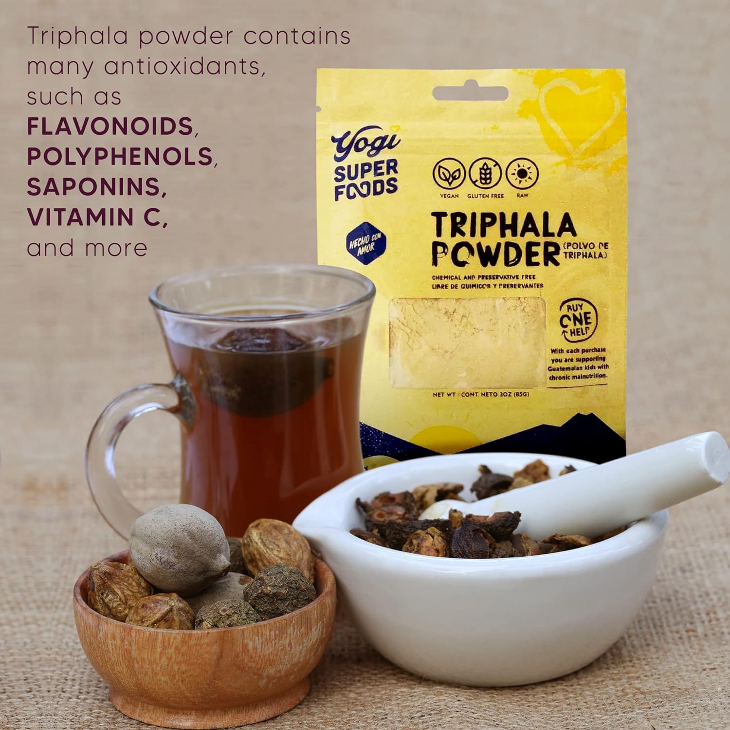 Yogi Super Foods Organic Triphala Ayurveda Herb Powder for