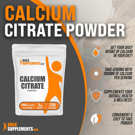 Bulksupplements.Com Calcium Citrate Powder - Calcium Citrate Supplemen