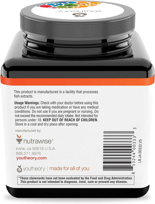 Youtheory Joint Collagen Pills Advanced With Boswellia Extract, Joint 7.37 Ounces