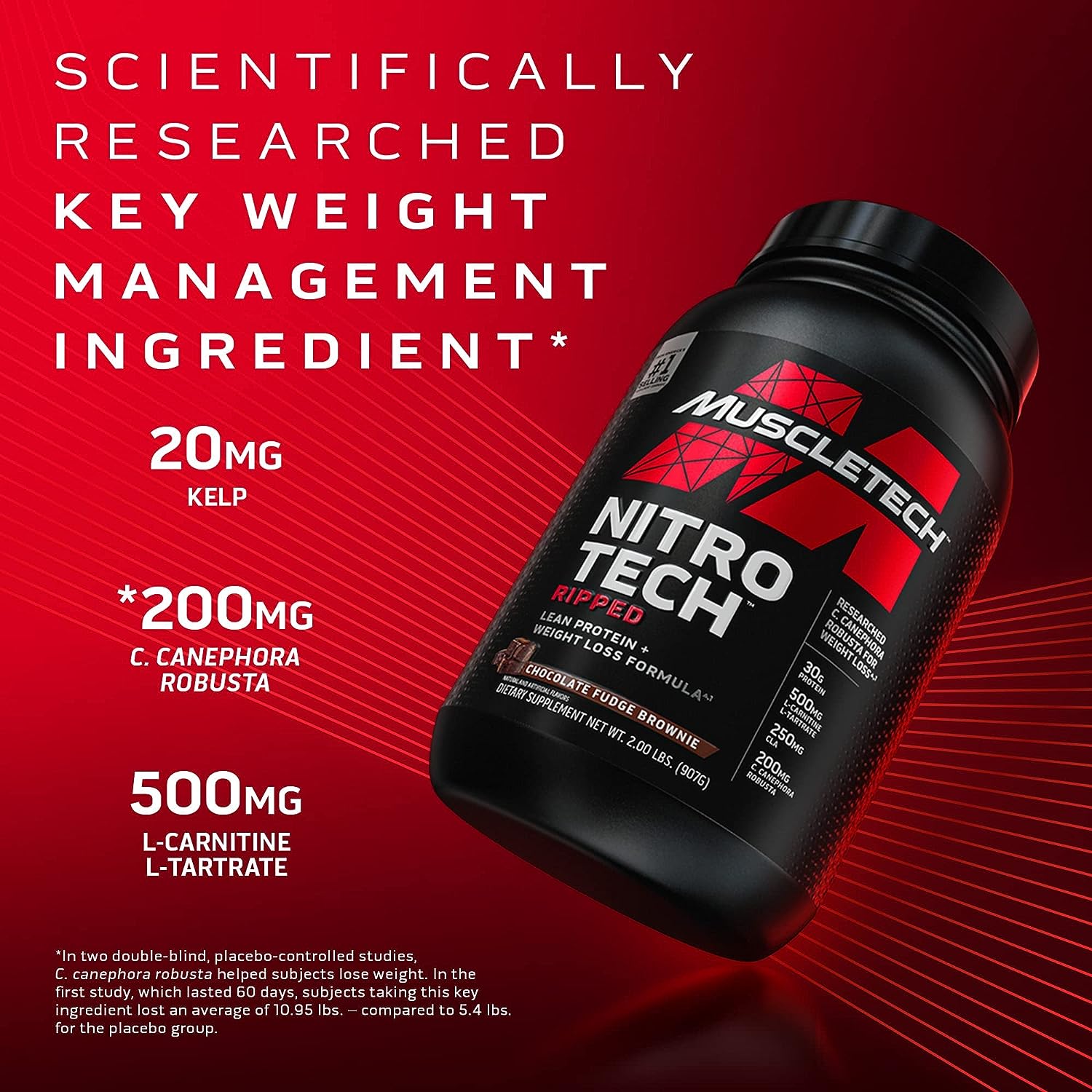 MuscleTech Nitro-Tech Ripped Lean Whey Protein Powder Whey Protein Iso