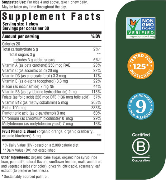 Megafood Kids One Daily Multivitamin Soft Chews - Kids Vitamins With V