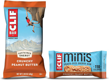 Clif Bar - Crunchy Peanut Butter - Full Size And Mini Energy Bars - Ma