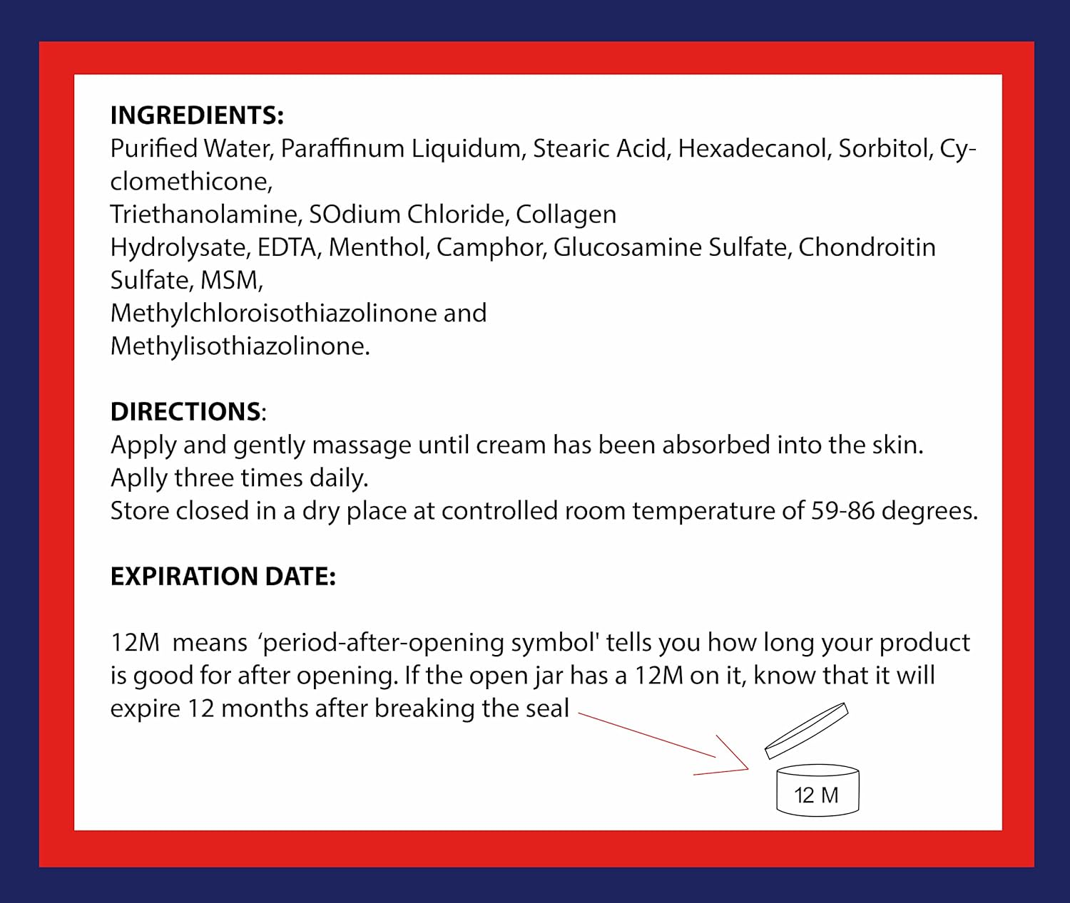 ALFLEXIL Glucosamine & Chondroitin Cream with MSM & Collage