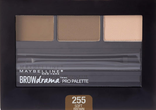 Maybelline New York Brow Drama Pro Eyebrow Palette, Soft Brown, 0.1