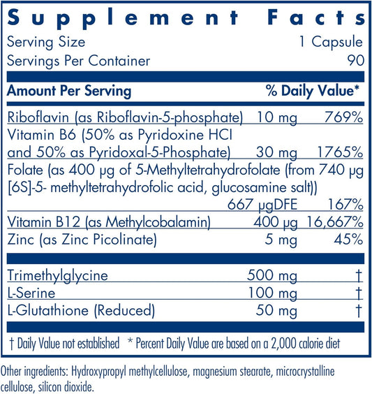 Allergy Research Group - Homocysteine Plus 90 Vegetarian Capsules