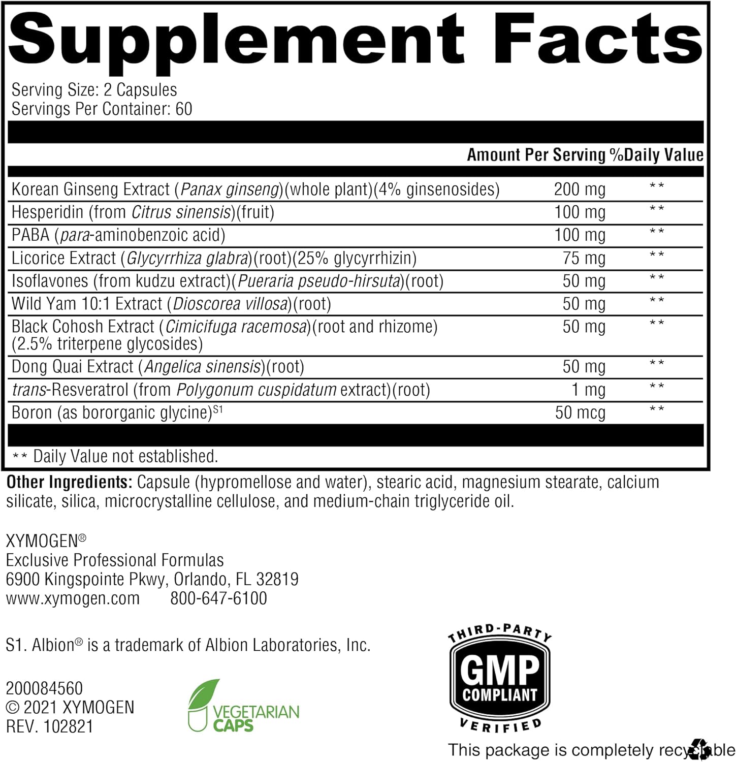 XYMOGEN MedCaps Menopause (120 Capsules) + MedCaps is (60 Capsules) -