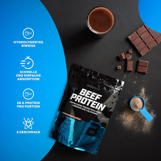 Biotechusa Beef Protein, 87% Hydrolysed Protein Peptide Formula, Lacto100 Grams