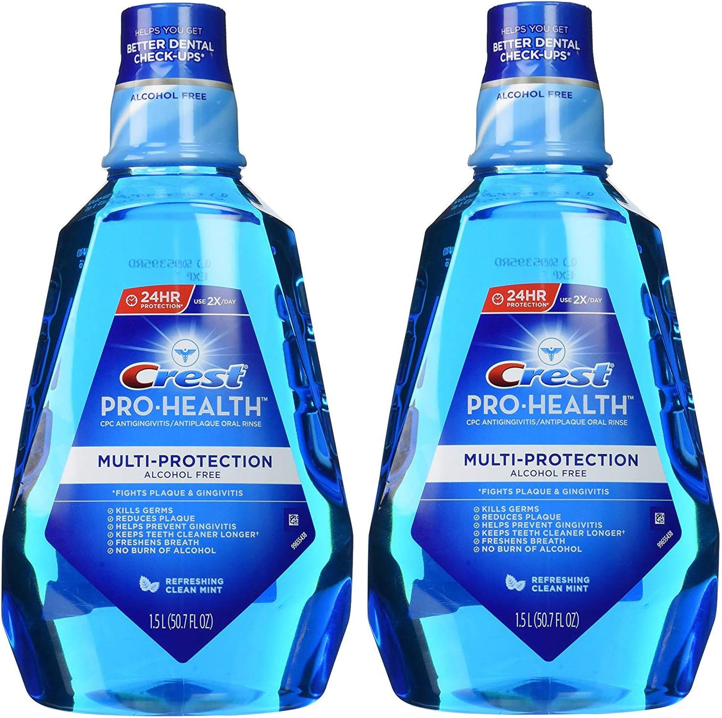 Crest Pro-health Multi-protection Alcohol Free Rinse, 1.5 L