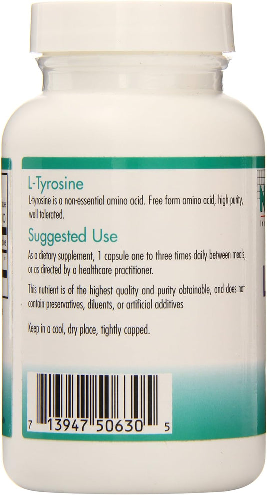 Nutricology L-Tyrosine, Vegicaps, 100-Count