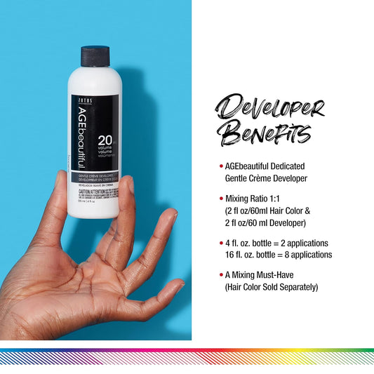 AGEbeautiful Gentle Creme Hair Developers | For Professional Salon Coloring | Long Lasting Color | Gray Coverage