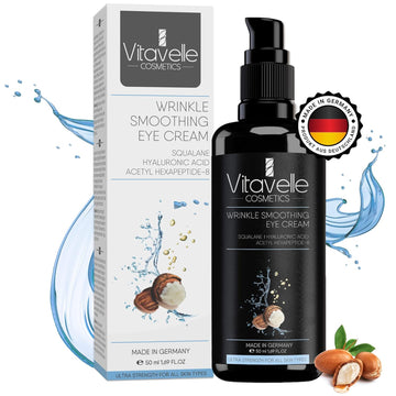 VITAVELLE Eye Cream for Wrinkles - Eye Cream for Dark Circles and Puffiness and Wrinkle, Best Under Eye Cream for Wrinkles and Under Eye Wrinkle Repair, Anti Aging Skin Tightening Cream (Squalane (50mg))
