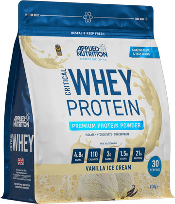 Applied Nutrition Critical Whey Protein Powder 900G - High Protein Pow900 Grams