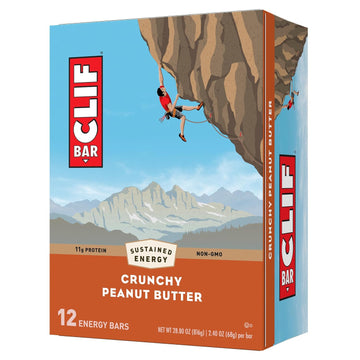 Clif Bar - Crunchy Peanut Butter - Made With Organic Oats - Non-Gmo -