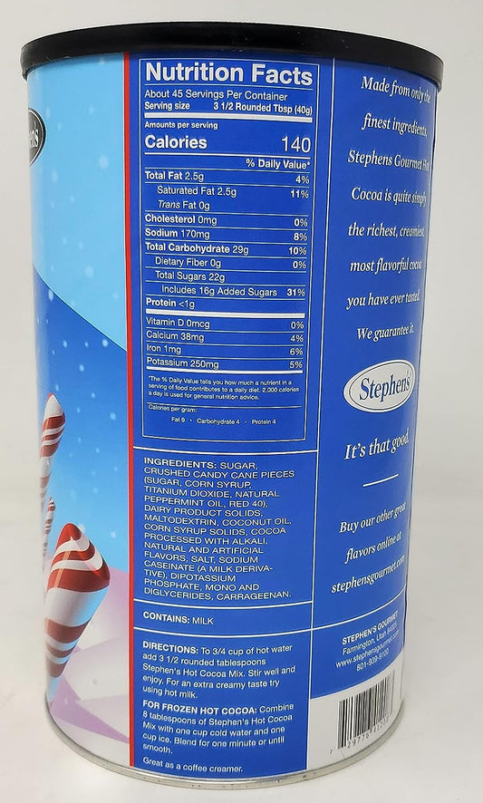 Stephen'S Gourmet Cocoa (Candy Cane Canister)