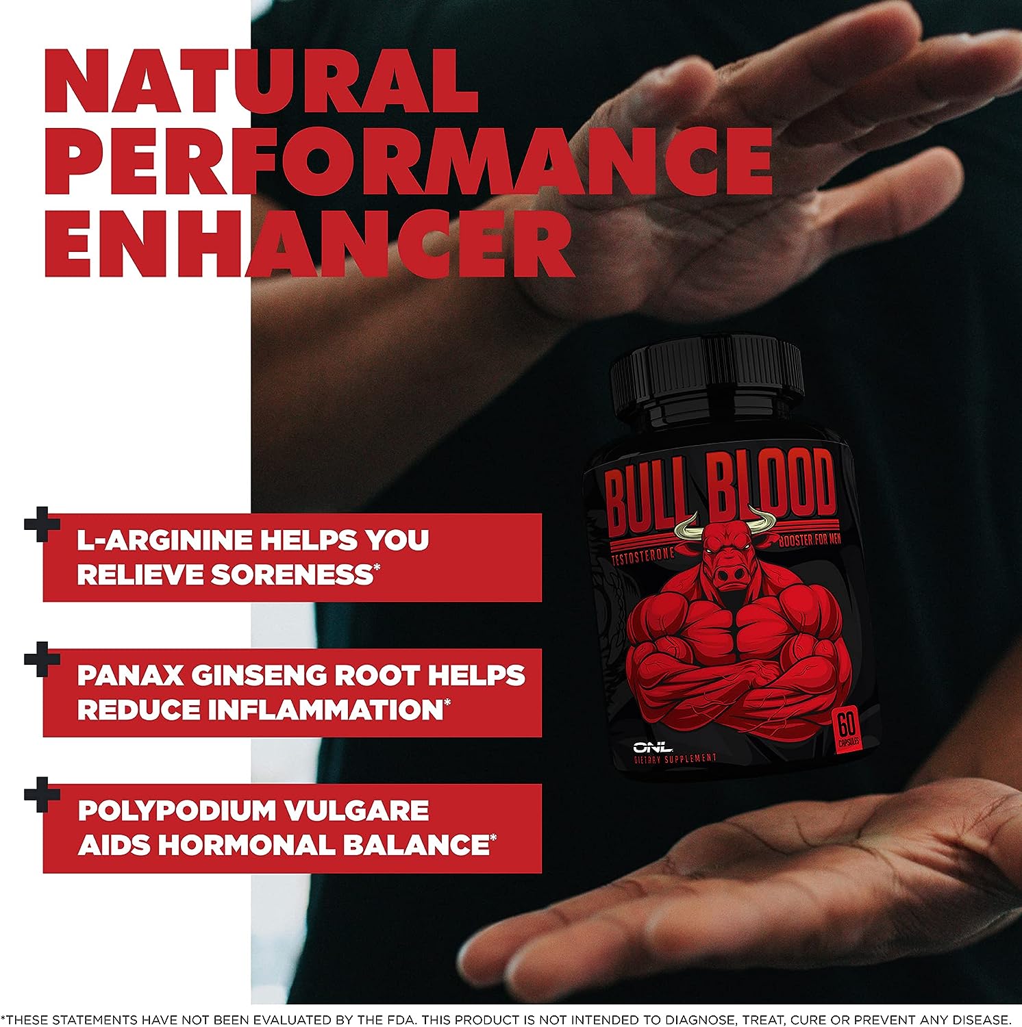 Bull Blood Testosterone Booster for Men - Testosterone Supp