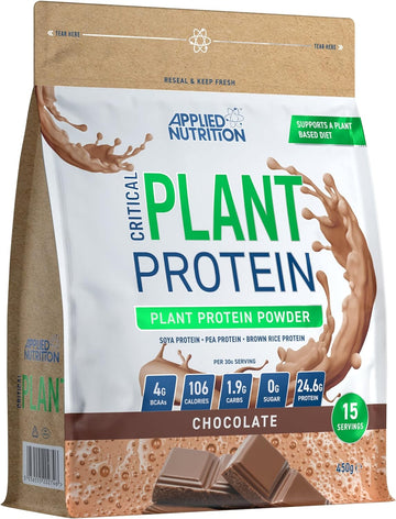 Applied Nutrition Critical Plant Protein - Vegan Protein Powder, Plant450 Grams