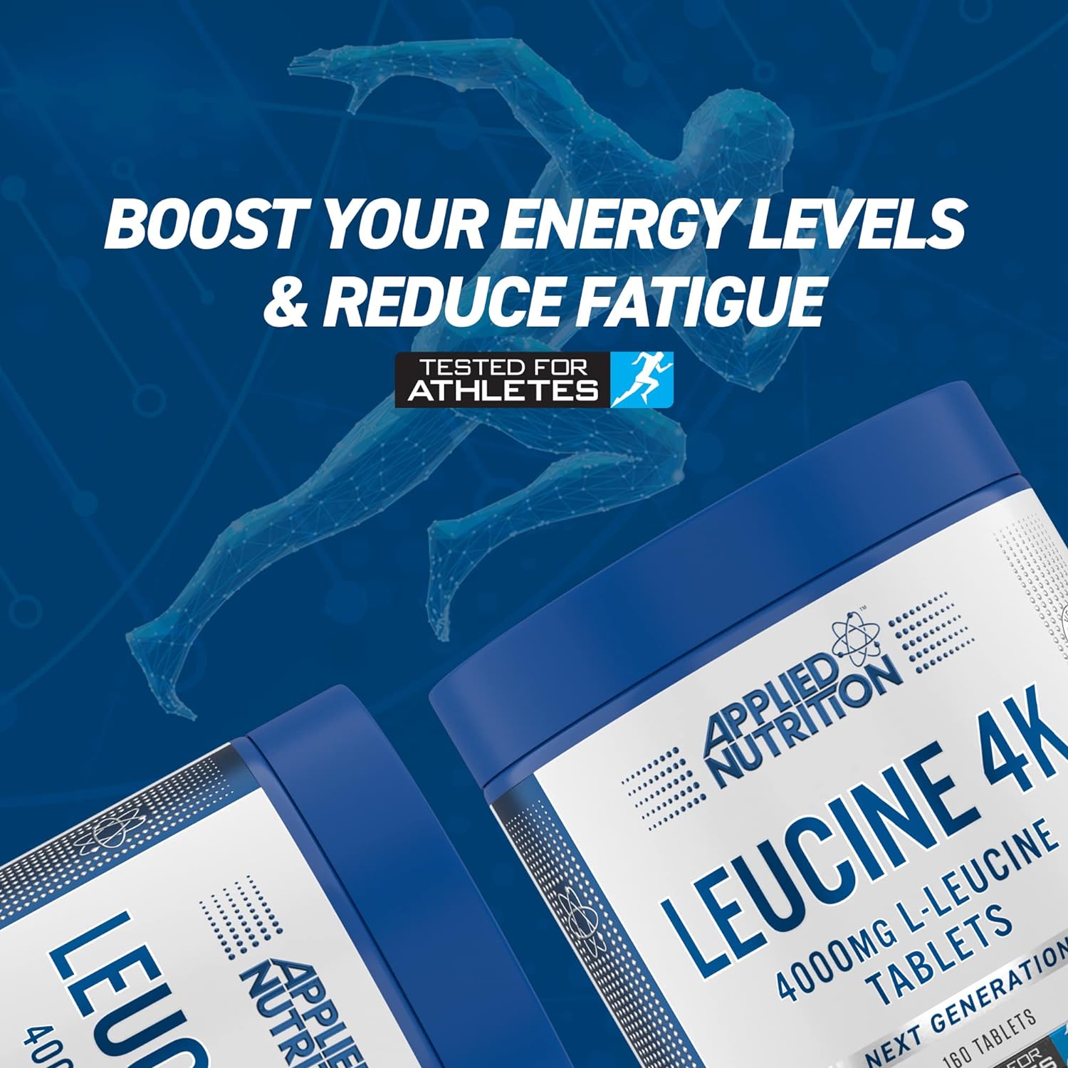 Applied Nutrition Leucine 4K - 400mg L-Leucine Amino Acids Tablets (16