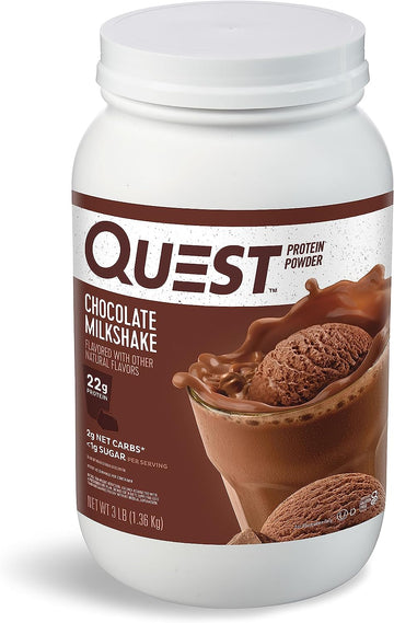 Quest Nutrition Chocolate Milkshake Protein Powder, 22G Protein, 1G Su