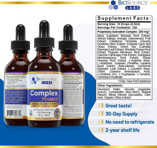 Biosource Labs Complex Promax Premium Diet Drops (1 X 2 Oz Bottle)
