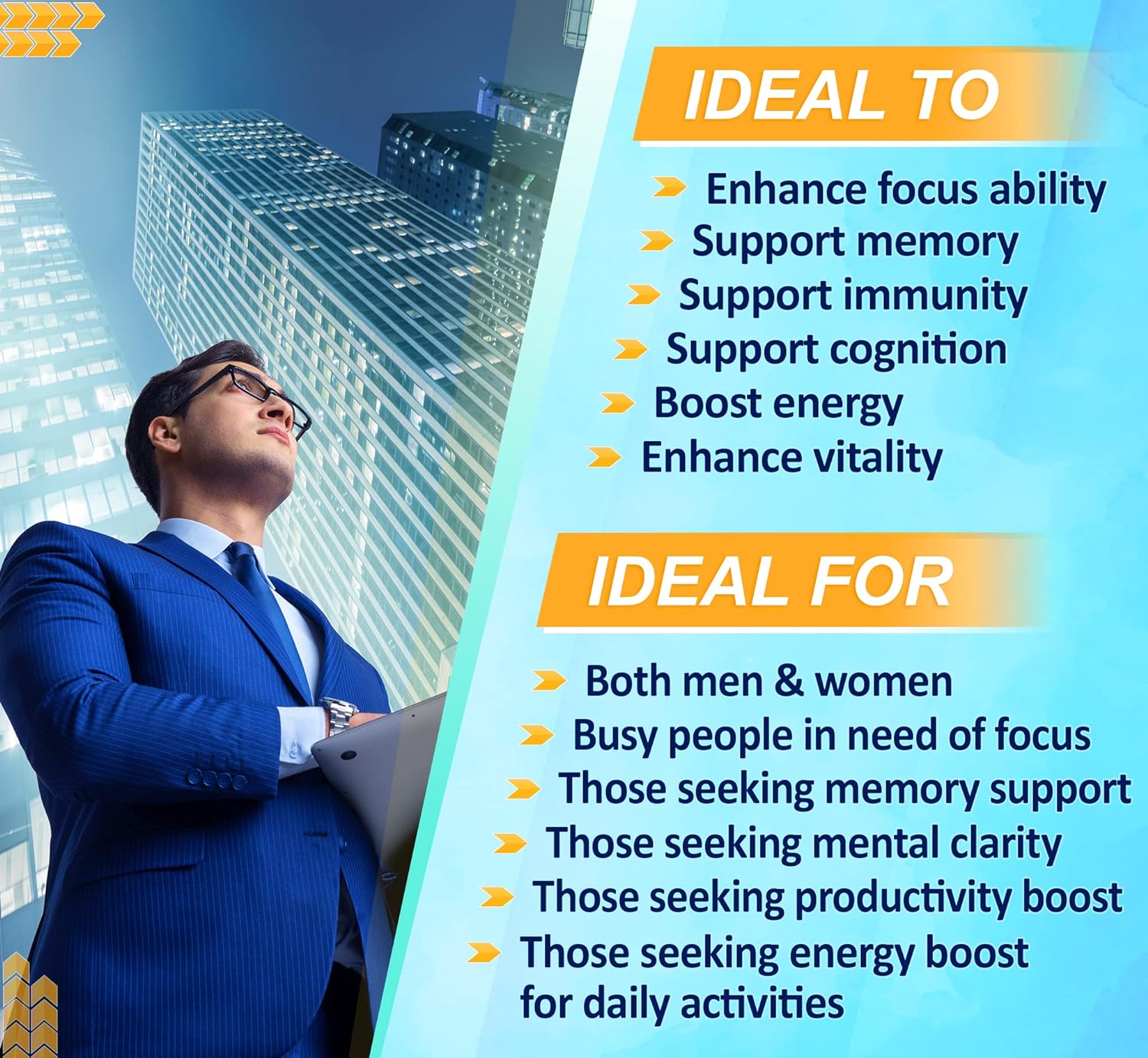 10 in 1 High Strength Mushroom Supplement 9,700MG - Lions Mane, Cordyc