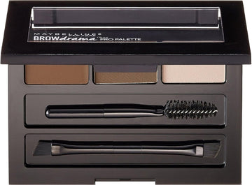 Maybelline New York Brow Drama Pro Palette, Deep Brown 0.1  (Pack of 2)
