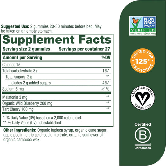 Megafood Melatonin Gummies - Melatonin 3Mg Per Serving To Help Relax &