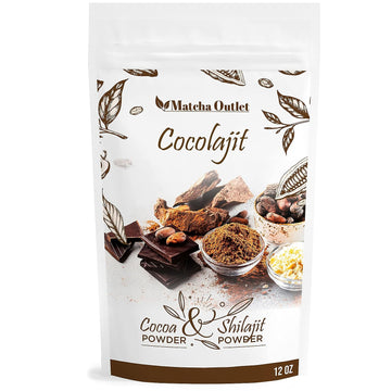 Matcha Outlet Cocolajit Cocoa Powder And Pure Shilajit Himalayan Extract Powder Precent Fulvic Acid And Unsweetened Raw Cocoa Mix