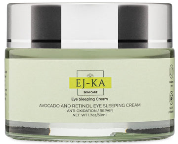 EJ-KA Retinol Eye Cream for Women and Men - Eye Cream for Dark Circle and Puffiness - Under Eye Cream and Eye Roller for Rapid Wrinkle Repair - Dark Circle Under Eye Treatment and Anti Aging