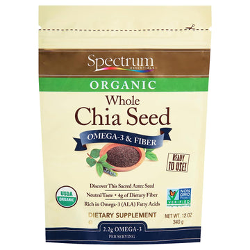 Spectrum Essentials Organic Chia Seed, Omega-3 & Fiber