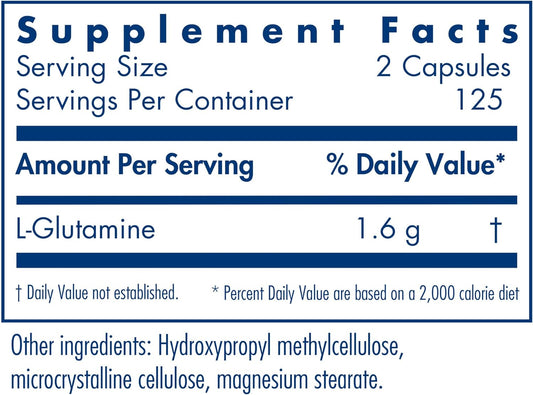 Allergy Research Group - L-Glutamine 800 Mg - Amino Acid - Brain And G