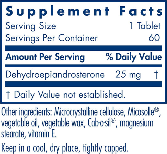Allergy Research Group Dhea 25Mg Supplement - Hormone Support For Men