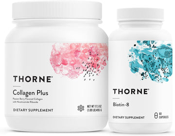 Thorne Collagen Plus And Biotin 8 Bundle For Radiant Skin, H