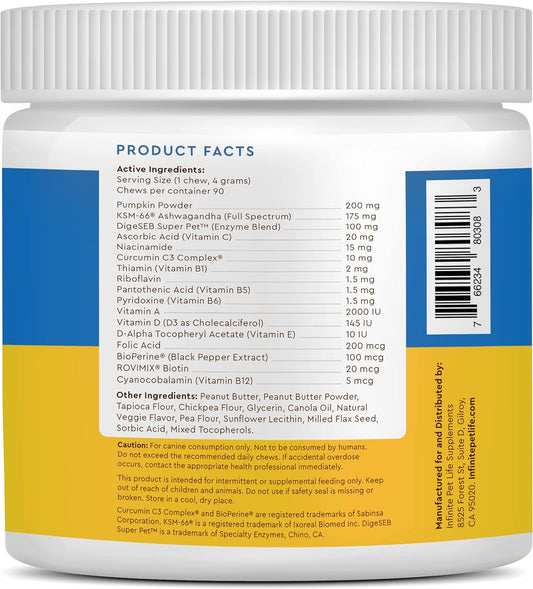 8 In 1 Multi-Vitamin Soft Chews With Pumpkin Powder And Ashwagandha, 90 Count