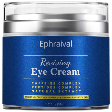 Ephraival Mens Eye Cream- Caffeine Eye Cream for Dark Circles and Puffiness -Advanced Formula -Eye Bags Treatment for Men - Under Eye Cream Anti Aging -Caffeine Eye Serum Visibly Reduces Wrinkles, Dark Circles, Fine Lines & Crow's Feet Under Eyes