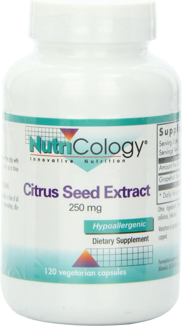 Nutricology Citrus Seed Extract, 250 Mg Vegicaps, 120-Count