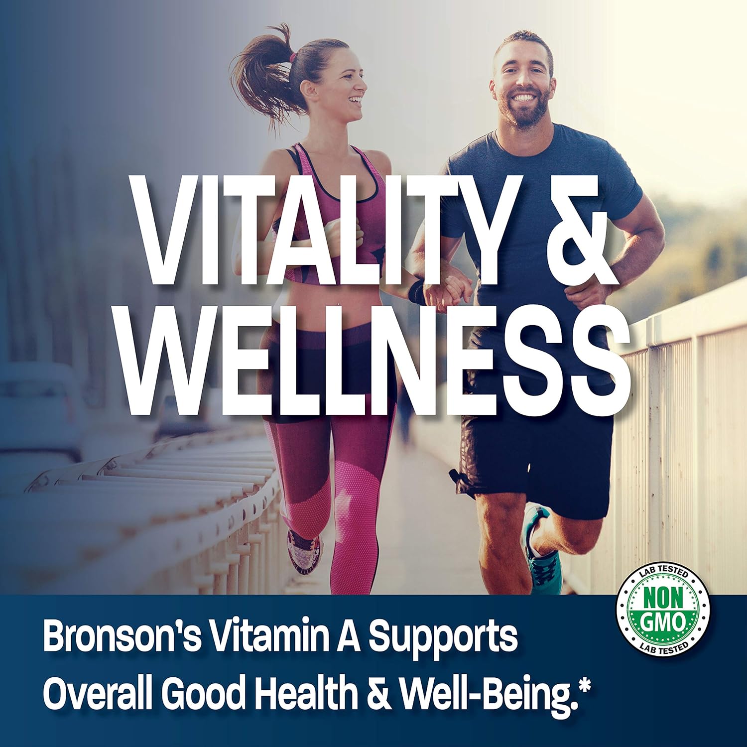 Bronson Vitamin A 10,000 IU Premium Non-GMO Formula Supports Healthy V