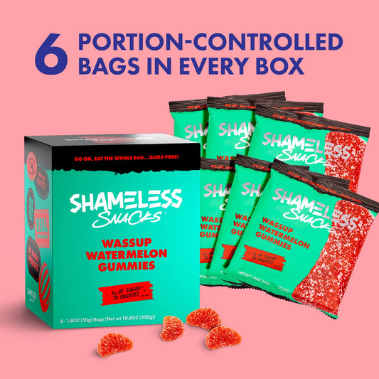 Shameless Low Carb Keto Gummy Bundle - Watermelon, Sour Peach And Green Apple Gluten Free Candy