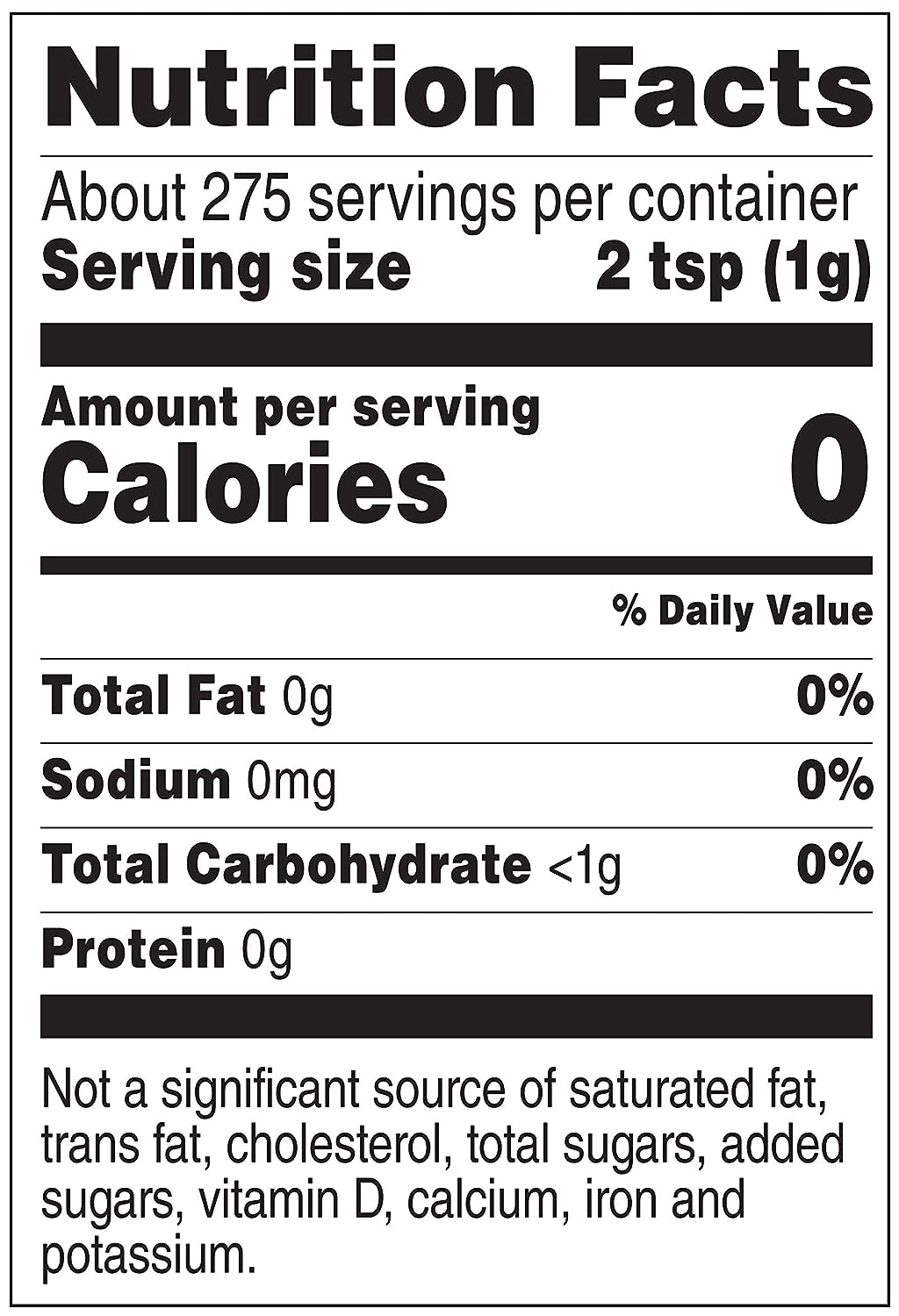 Amazon Brand - Happy Belly Granulated Zero Calorie Stevia S