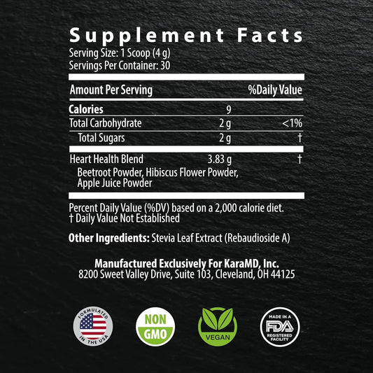 Karamd Ultrabeets - Beetroot Superfood Powder - Heart Health, Circulation & Energy Supplement - Supports Nitric Oxide Pr