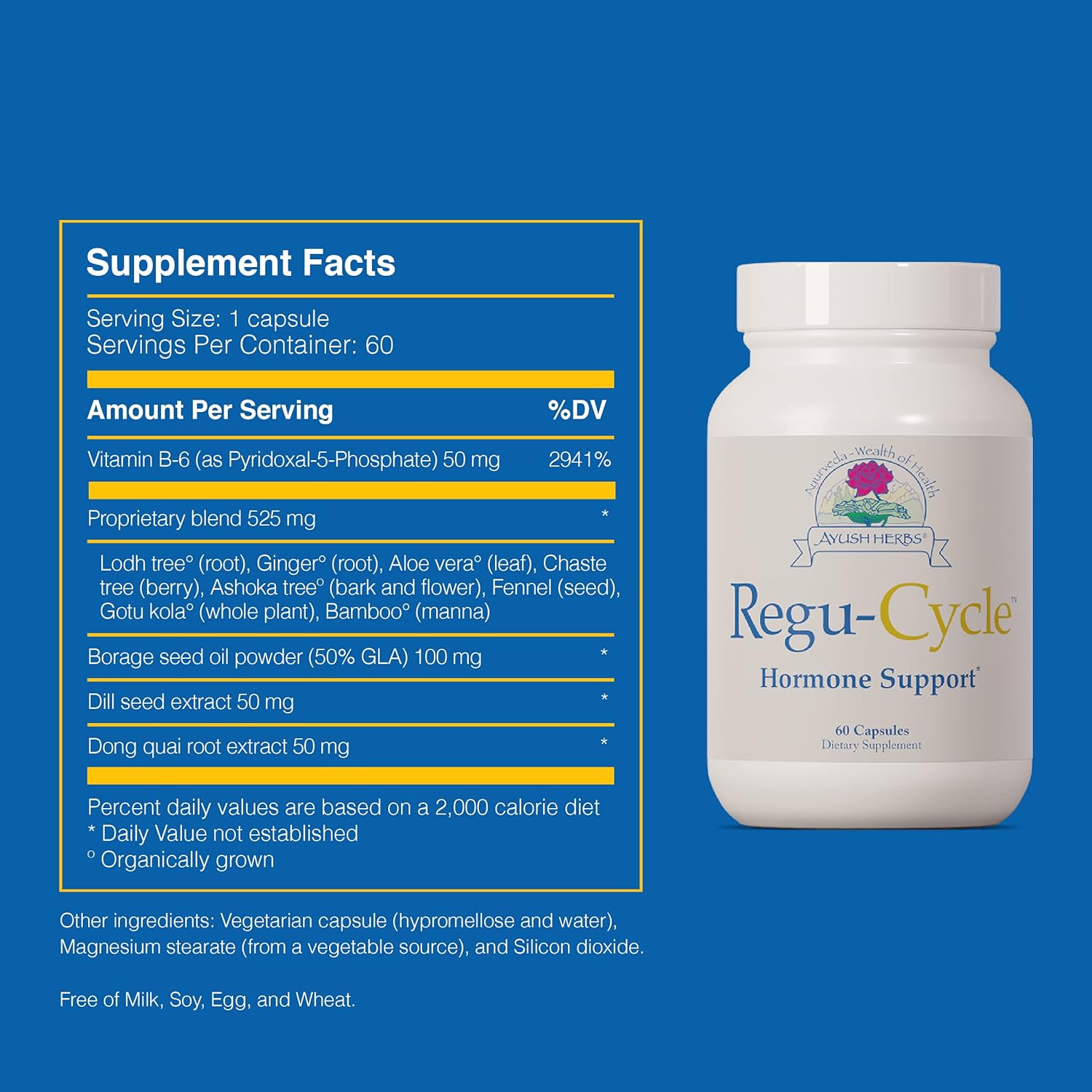 Ayush Herbs Regu-Cycle, Female Reproductive Health and Hormonal Suppor