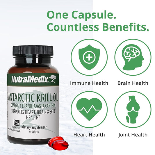 NutraMedix Brain Support Bundle - Includes Artic Krill Oil Softgels an