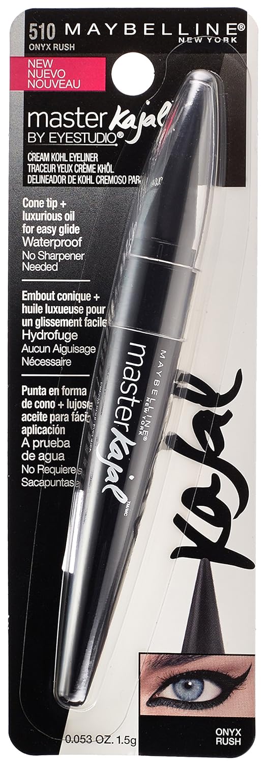 Maybelline New York Eyestudio Master Kajal Eyeliner, Onyx Rush, 0.053