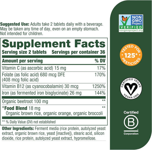 Megafood Blood Builder Minis - Iron Supplement Clinically Shown To Inc